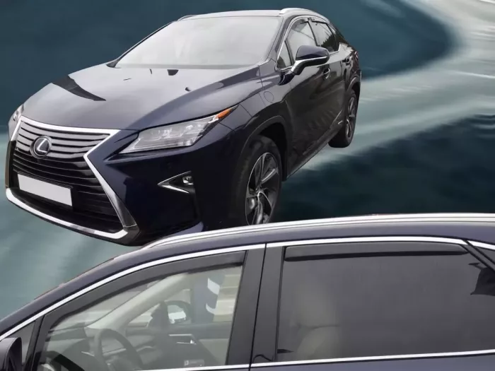 Дефлектори вікон Lexus RX IV (AL20; 16-22) - Heko (вставні) 3