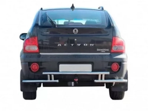 Защита задняя SsangYong Actyon (2006-) - углы с трубой 1