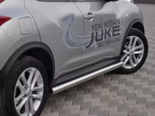 Пороги боковые Nissan Juke I (F15; 10-19) - трубы 2