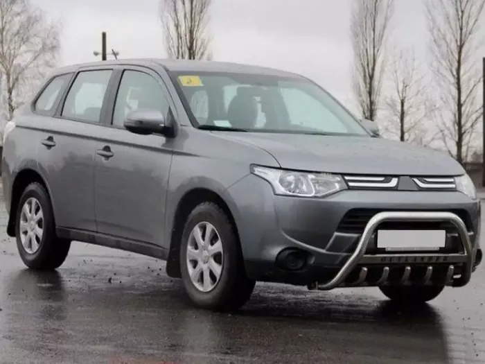 Кенгурятник Mitsubishi Outlander III (13-21) - с надписью 3