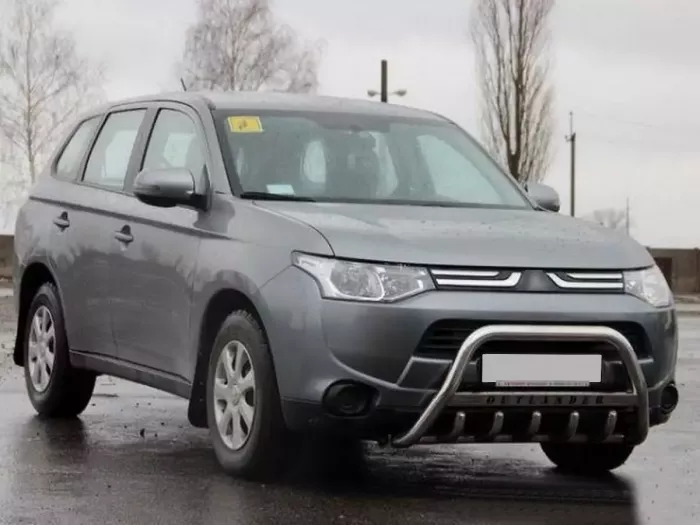 Кенгурятник Mitsubishi Outlander III (13-21) - с надписью 4