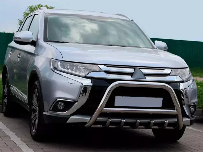 Кенгурятник Mitsubishi Outlander III (13-21) - с грилем 3