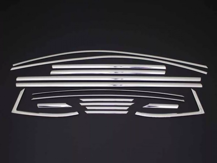 Хром повні молдинги вікон Opel Astra K (15-21) Htb 2