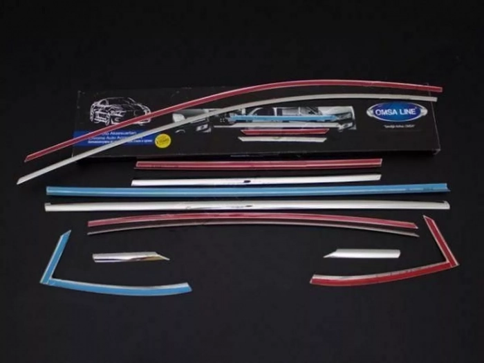 Хром повні молдинги вікон Opel Astra K (15-21) Htb 4