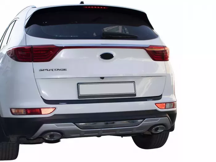Накладка на бампер Kia Sportage IV (QL; 15-18) - Cappafe (ABS) 7