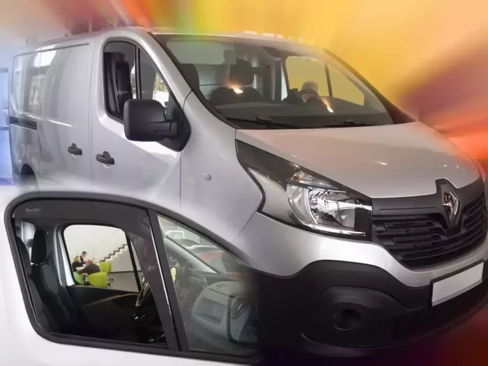 Дефлекторы окон Renault Trafic III (14-) - Heko (вставные) 4