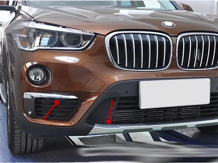 Накладки передня та задня під бампер BMW X1 F48 (15-18) - хром 4