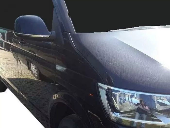 Полоски на зеркала VW T5+ (10-15) рестайлинг - хромированные 4