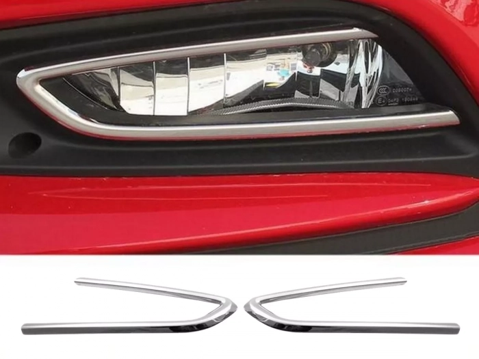 Хром накладки на протитуманки Opel Astra K (B16; 15-21) - Omsa 1