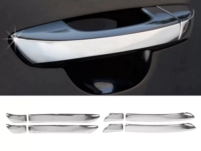 Хром накладки на ручки VW Passat B6 (3C; 05-10) - плоские 1