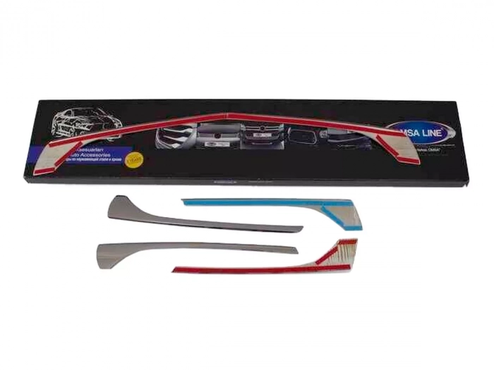 Хром накладки на решётку Mercedes Vito / V W447 (14-19) - чёрные 4