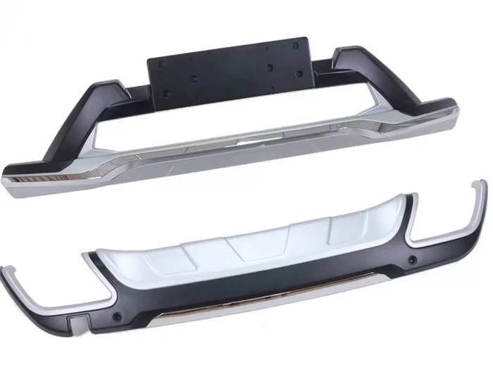 Накладки на бампера Hyundai Santa Fe III (17-18) рестайлінг 2