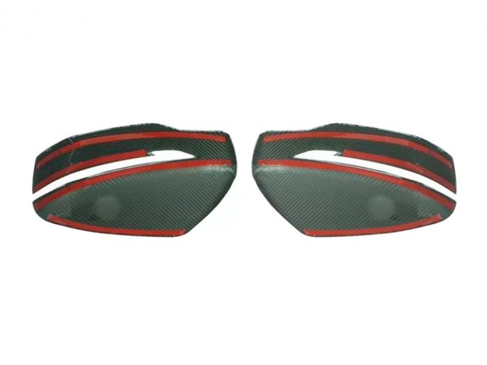 Накладки на дзеркала Nissan Qashqai II (J11; 14-21) - карбон 2