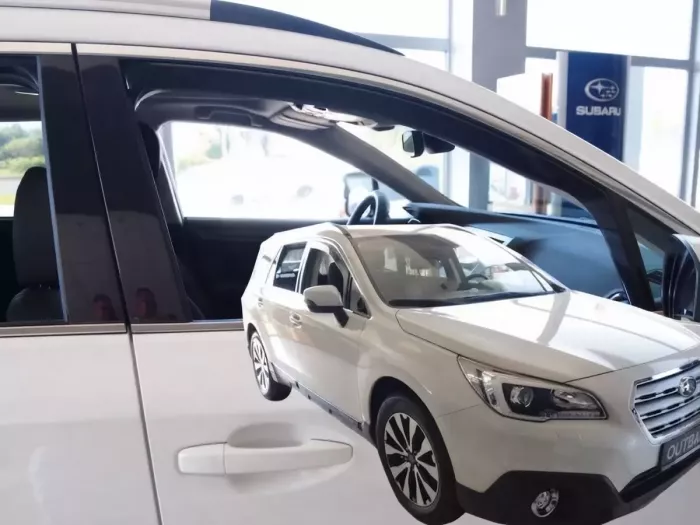 Дефлекторы окон Subaru Outback V (BS; 15-19) - Heko (вставные) 4