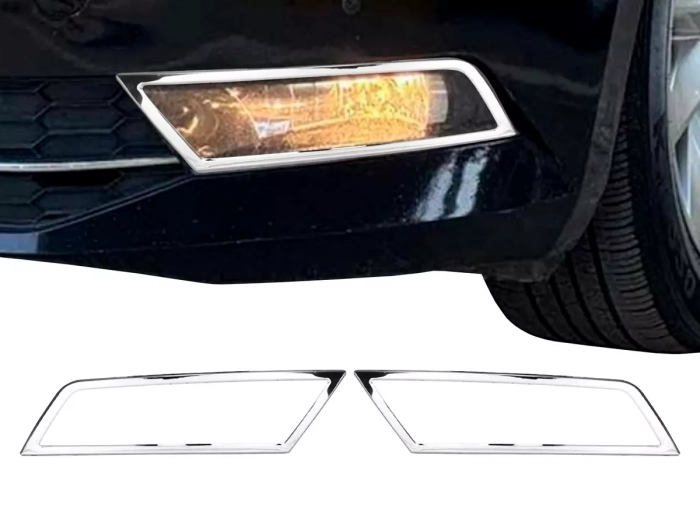 Хром на противотуманки Skoda Superb III (3V; 15-18) 1