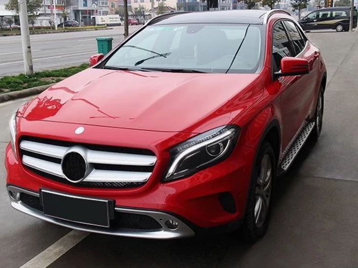 Пороги боковые Mercedes GLA X156 (13-20) - оригинал стиль 3