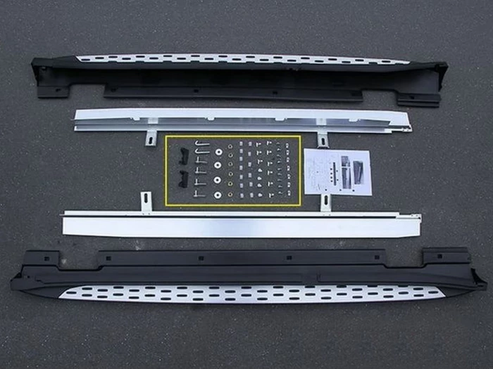 Пороги боковые Mercedes GLA X156 (13-20) - оригинал стиль 6