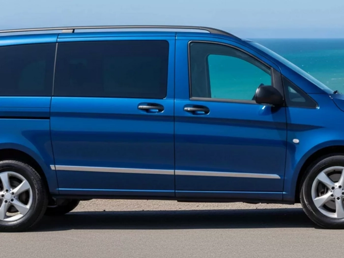 Хром молдинги дверные Mercedes Vito / V W447 SWB (L1/L2) 1 дверь 4