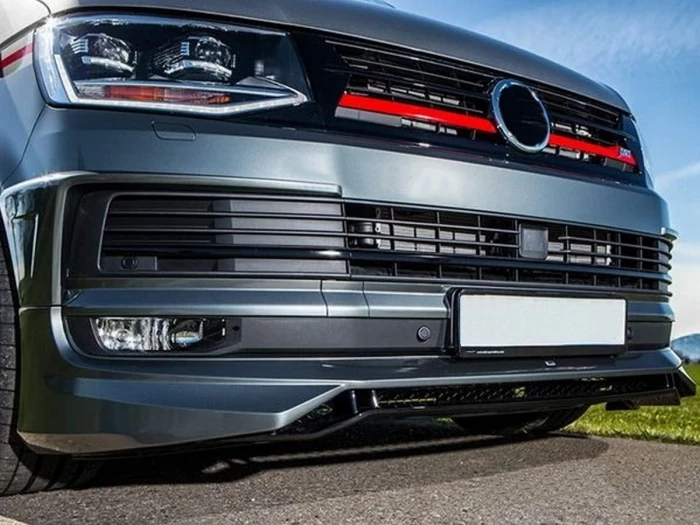 Накладка на передний бампер VW T6 (15-19) - ABT стиль 5