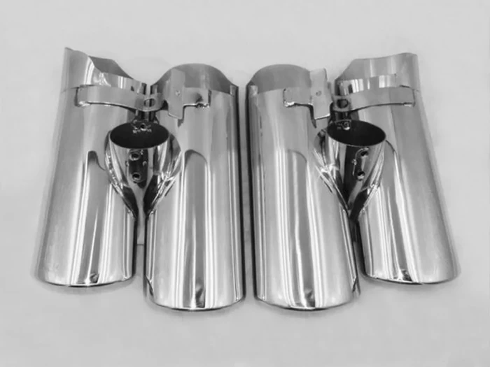 Насадки на глушитель Mercedes S W220 (98-05) - двойные 2