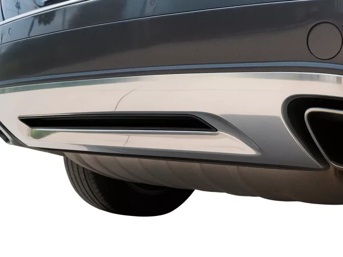 Накладка заднего бампера VW Touareg II (7P; 10-18) 4