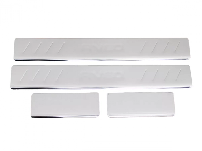 Накладки на пороги Chevrolet Aveo T300 (11-20) - Omsa 1