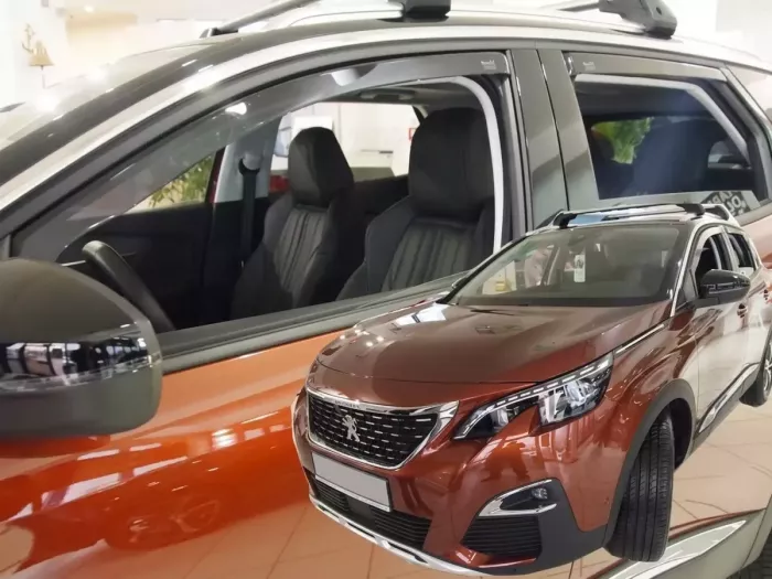Дефлекторы окон Peugeot 3008 II (P84; 17-23) - Heko (вставные) 3