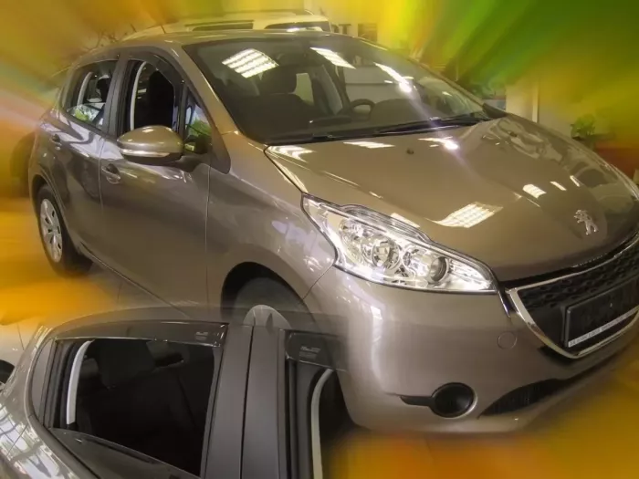 Дефлектори вікон Peugeot 208 I (A9; 12-19) 5D - Heko (вставні) 4