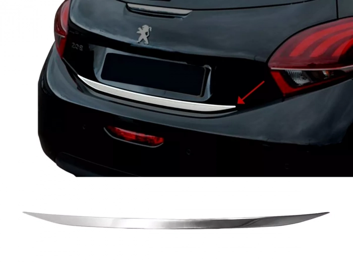 Хром на кромку багажника Peugeot 208 (12-19) Htb 1