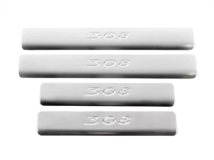 Накладки на пороги Peugeot 308 I (T7; 07-13) 5D - Omsa 1