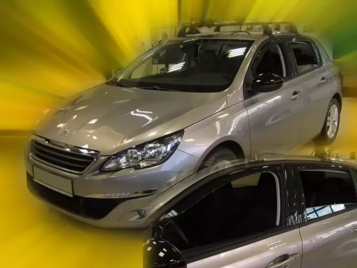 Дефлектори вікон Peugeot 308 II (T9; 13-21) Htb - Heko (вставні) 3