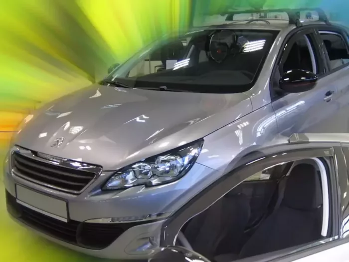 Дефлектори вікон Peugeot 308 II (T9; 13-21) Htb - Heko (вставні) 4