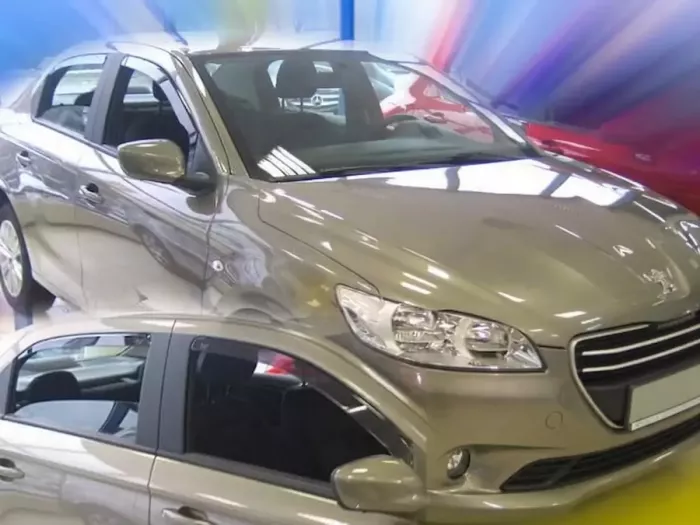 Дефлектори вікон Peugeot 301 (12-) - Heko (вставні) 4