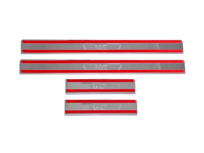 Накладки на пороги Peugeot 301 (12-) - Omsa 3