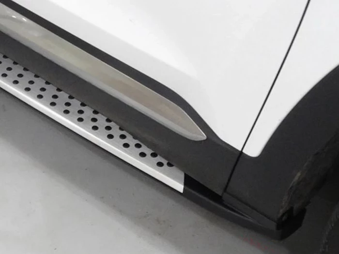 Пороги боковые Hyundai Santa Fe IV (TM; 19-23) - BMW стиль 2