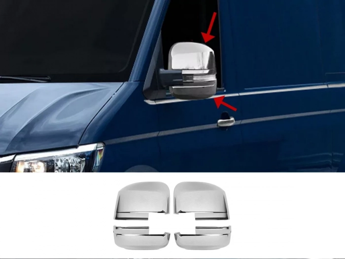 Хром накладки на дзеркала VW Crafter II (17-) 1