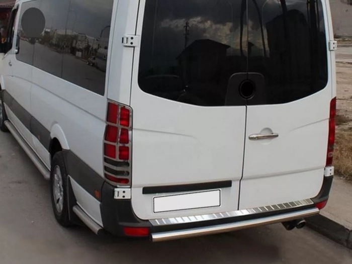 Накладка на задній бампер VW Crafter II (17-) - Omsa 8