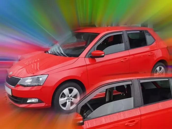 Дефлектори вікон Skoda Fabia III (NJ; 14-21) - Heko (вставні) 3