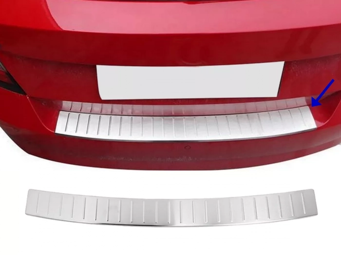 Накладка на задний бампер Skoda Fabia III (14-21) Htb, Sedan - Omsa 1