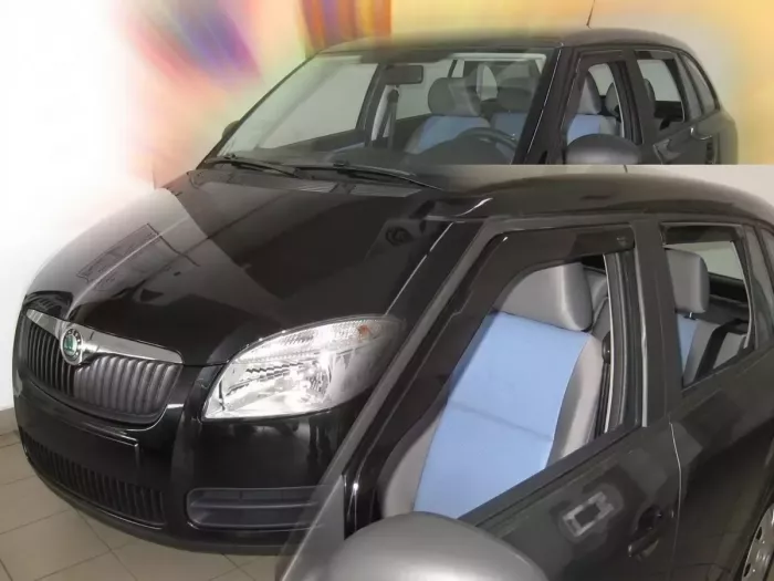 Дефлекторы окон Skoda Fabia II (5J; 08-14) Универсал - Heko (вставные) 4