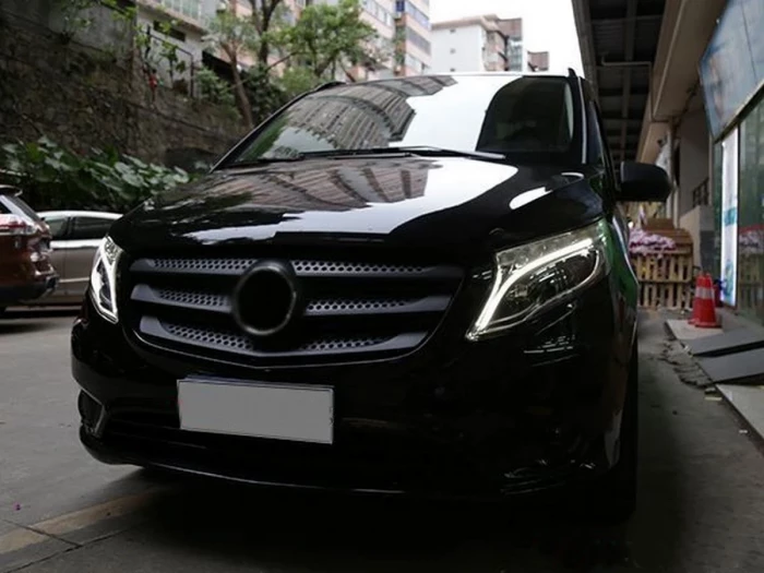 Фары Mercedes Vito III W447 (14-) - LED V-Class стиль 4