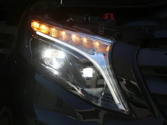 Фары Mercedes Vito III W447 (14-) - LED V-Class стиль 6