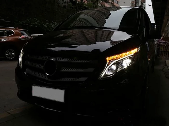Фары Mercedes Vito III W447 (14-) - LED V-Class стиль 8