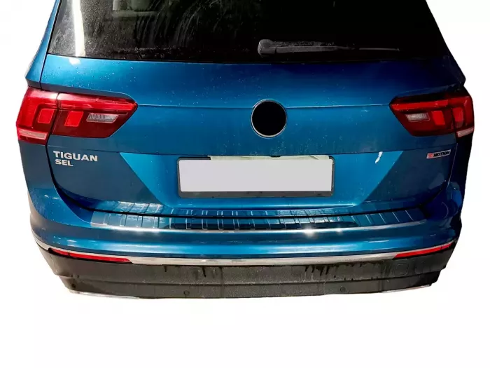 Накладка на задний бампер VW Tiguan II / Allspace (16-23) - Carmos 6