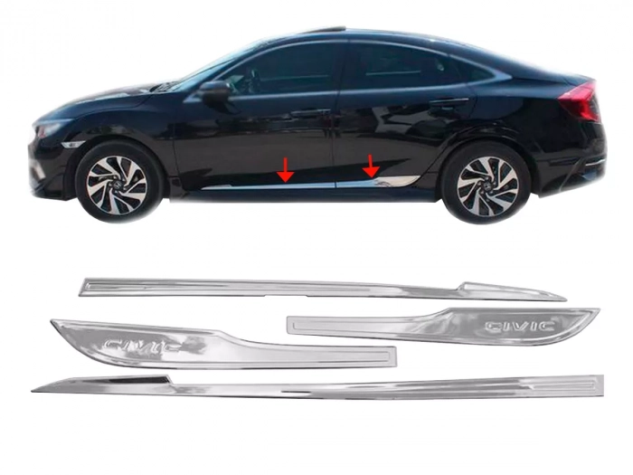 Хром молдинг дверной Honda Civic X (16-21) Sedan 1