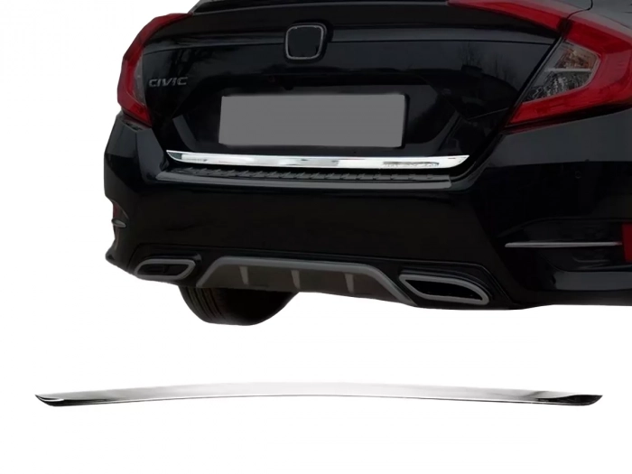 Хром на кромку багажника Honda Civic X (16-21) Sedan - Carmos 1