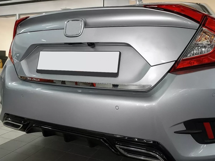 Хром на кромку багажника Honda Civic X (16-21) Sedan - Carmos 4