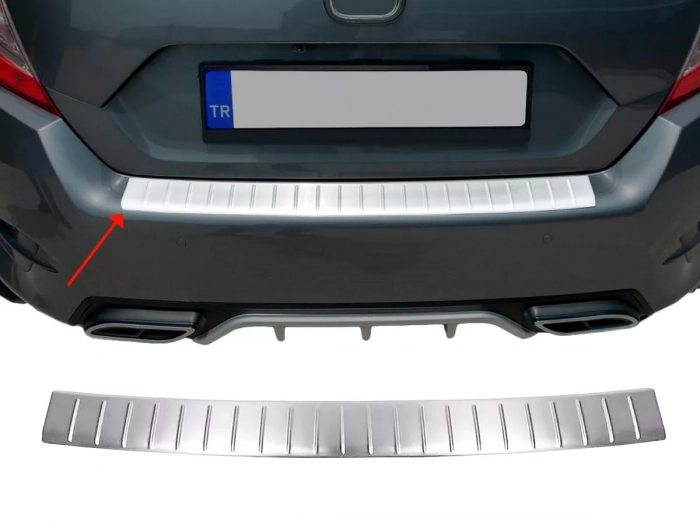 Накладка на задній бампер Honda Civic X (16-21) Sedan - Omsa 1