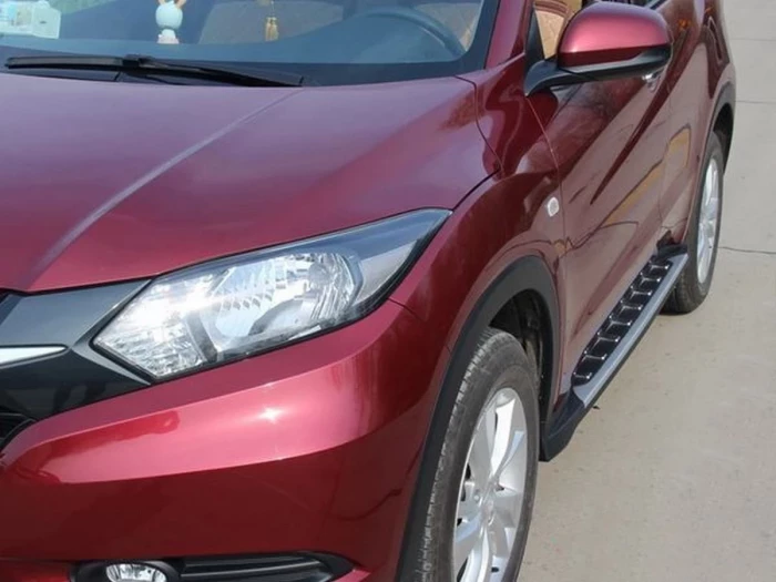 Пороги боковые Honda HR-V II (15-21) - алюминиевые 4