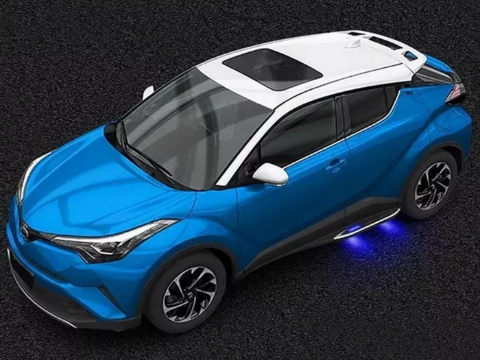 Пороги бічні Toyota C-HR I (AX10; 17-23) - з підсвічуванням 7